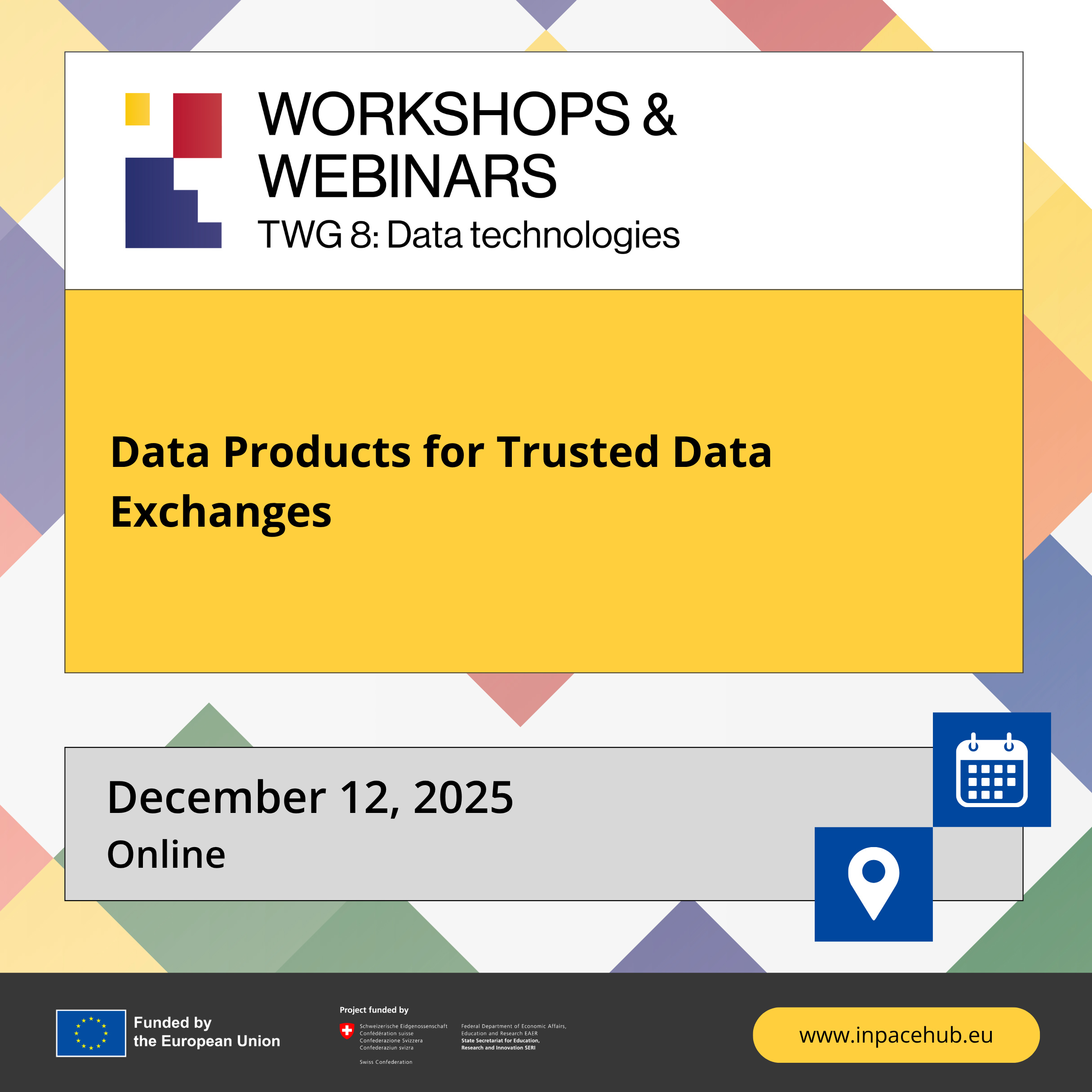 Webinar-Webinar on Data Products for Trusted Data Exchanges