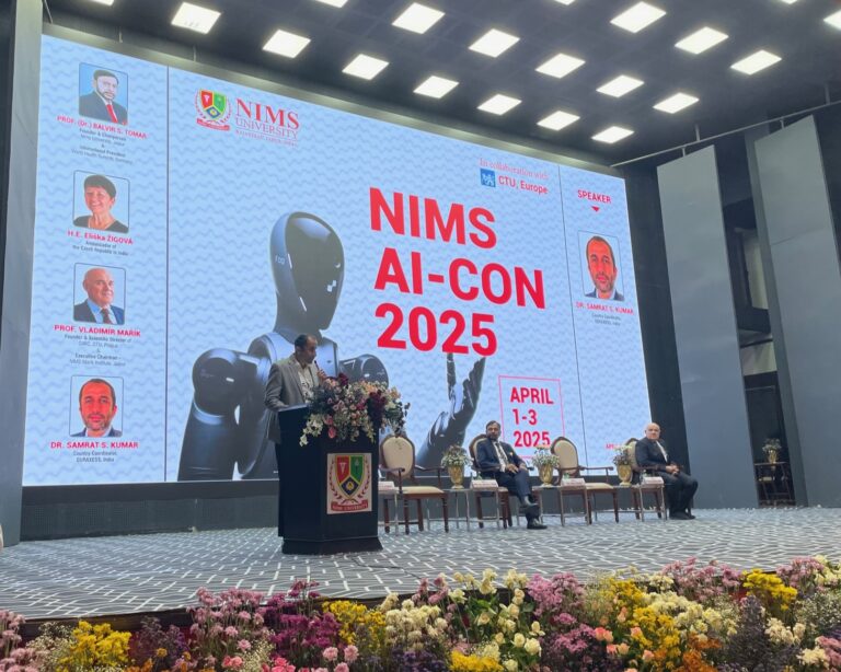 INPACE and CIIRC CTU Showcase EU-India Collaboration at NIMS AI-Con 2025 in Rajasthan, Jaipur
